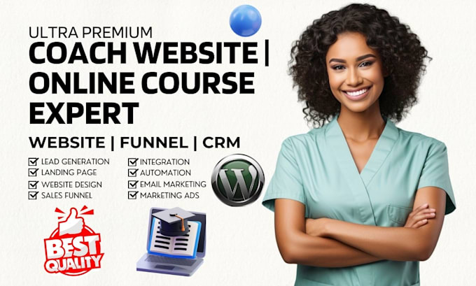 build coaching website online course training learning management website funnel
