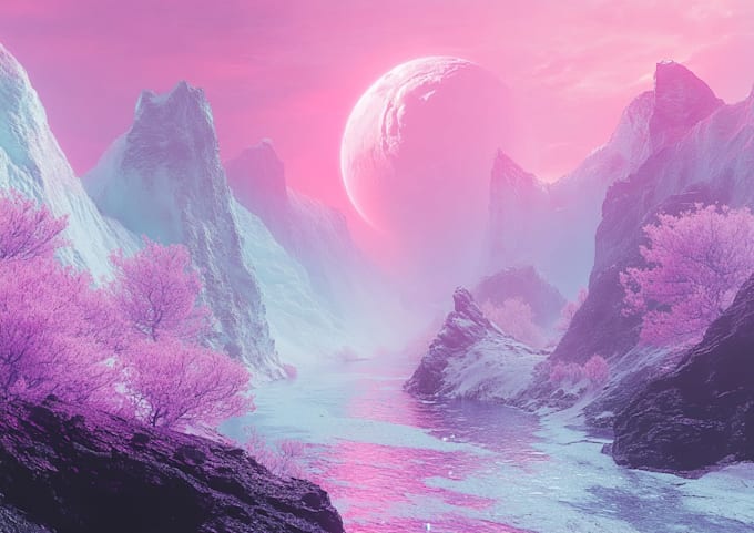 design unique fantasy environment illustrations