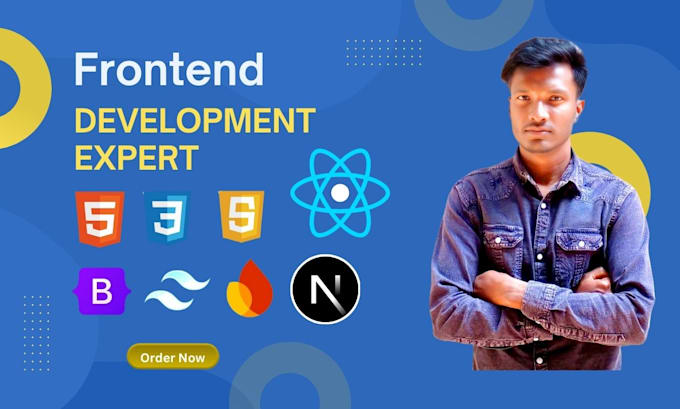 create a professional frontend using react, tailwind CSS, next js