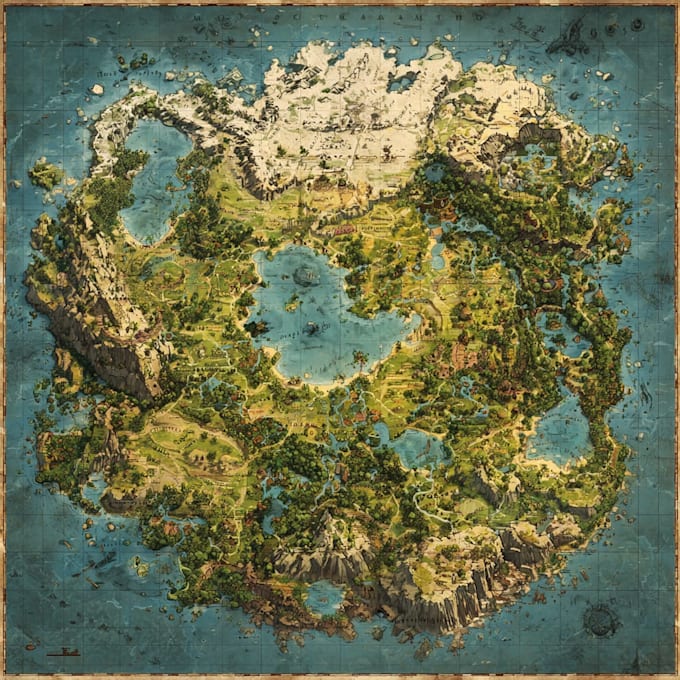Tasktracker Fantasy Map Create detailed fantasy maps for your story by Burtonavidson | Fiverr