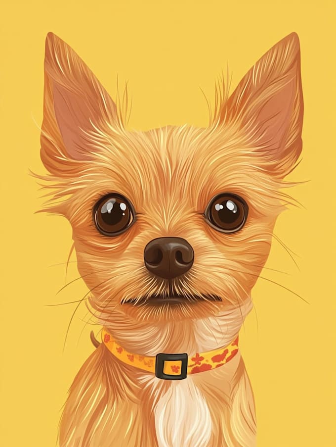 design a custom disney pet portrait illustration