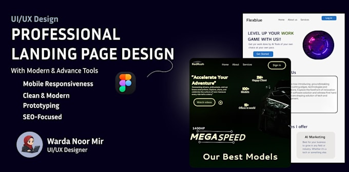 design high converting saas website or landing page design