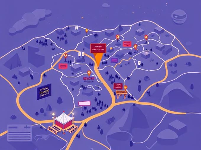 do vector map illustration and event map