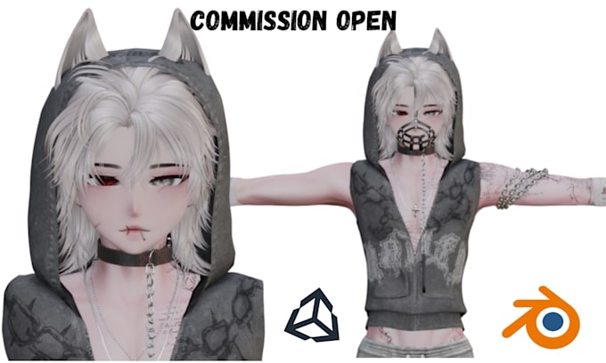 edit custom vr chat avatar vr character military furry vrchat avatar fbx vrm sfm