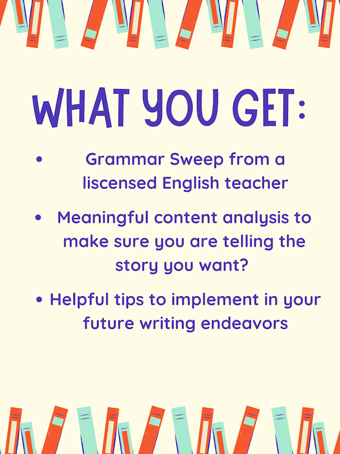 proofread your manuscript for novels, academic theses, etc