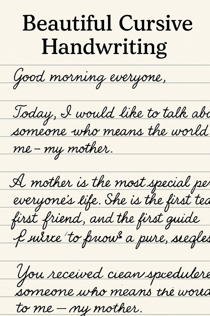 provide premium handwritten notes, letters, or custom pages