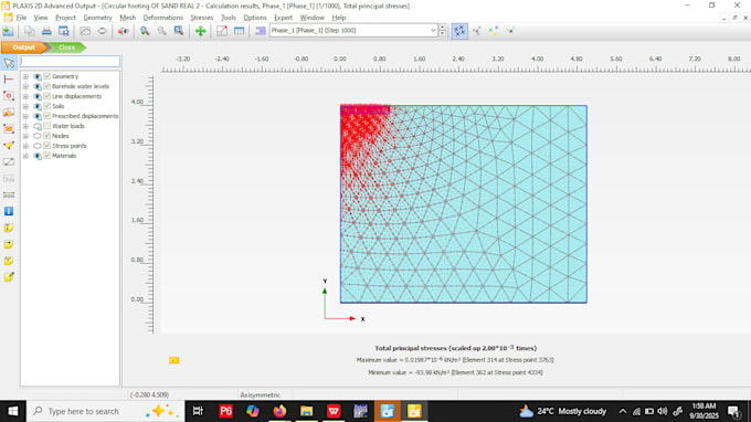 perform the analysis using plaxis 2d and 3d
