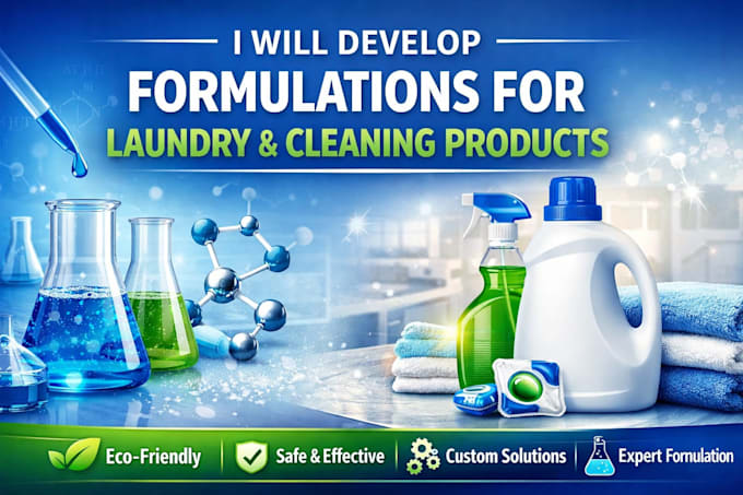 develop formulations for laundry and cleaning products