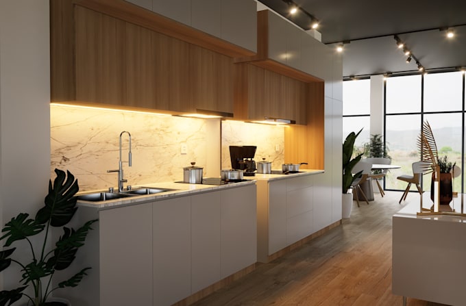 design a functional kitchen or cabinetry layout with construction drawings