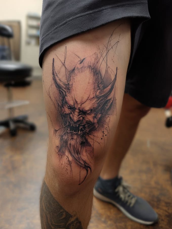 create minimalist tattoo design