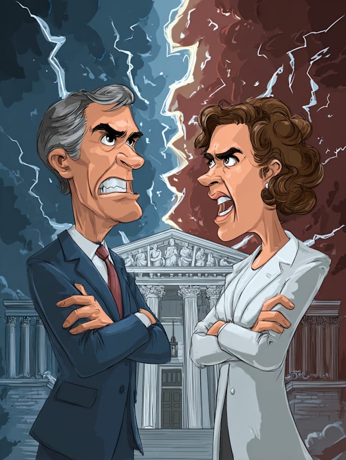make a political cartoon art