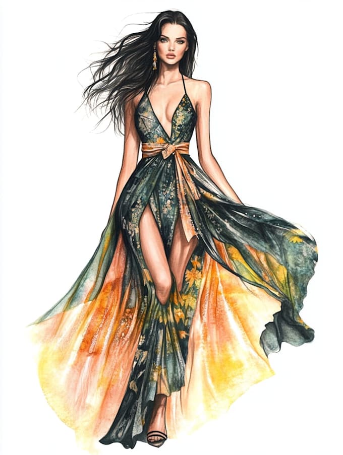 make a fashion illustration