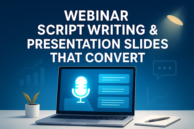 write high converting webinar script and create engaging webinar presentation