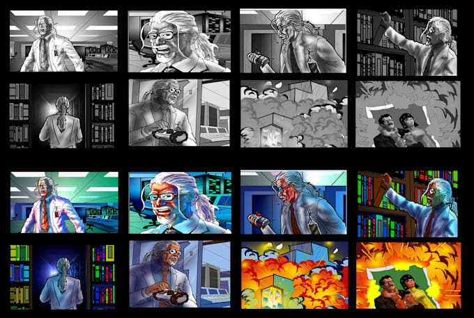 draw storyboard and comic