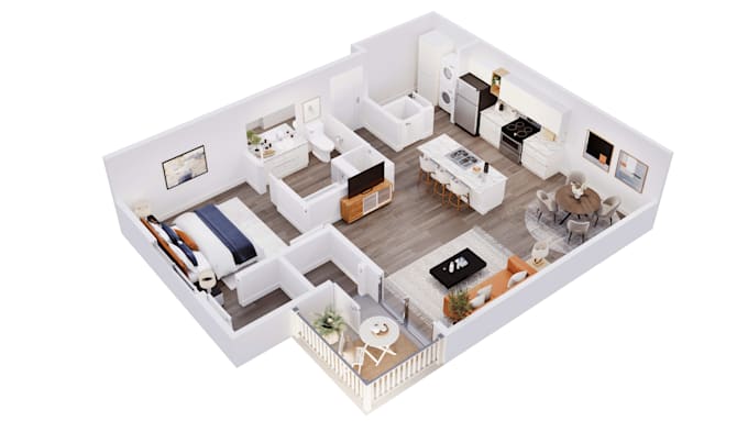 make custom 3d floor plans and isometric layouts