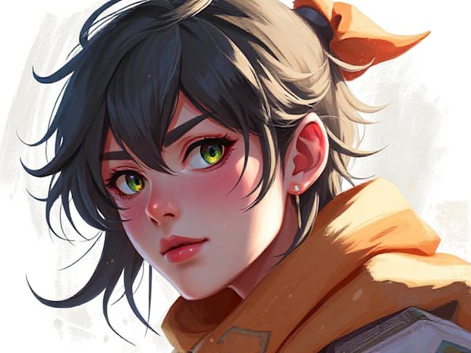 character portrait painting illustration