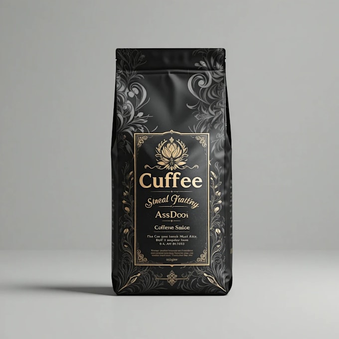 design coffee bag , coffee packaging and coffee label