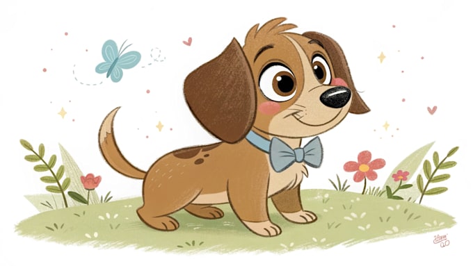 draw disney pet portrait