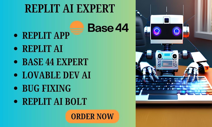 build replit app, replit ai expert, base44 website, replit bug fixing