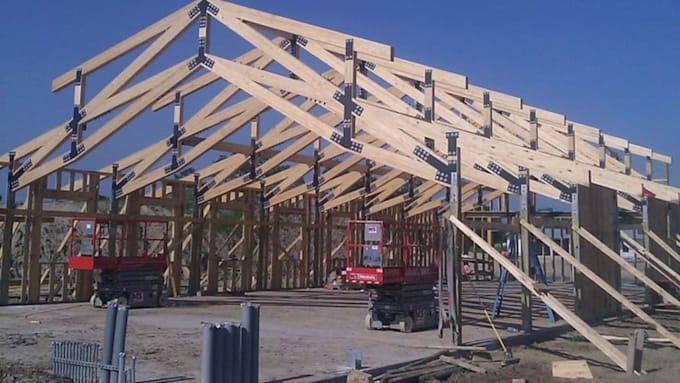 design timber structures, wooden framing and truss plans