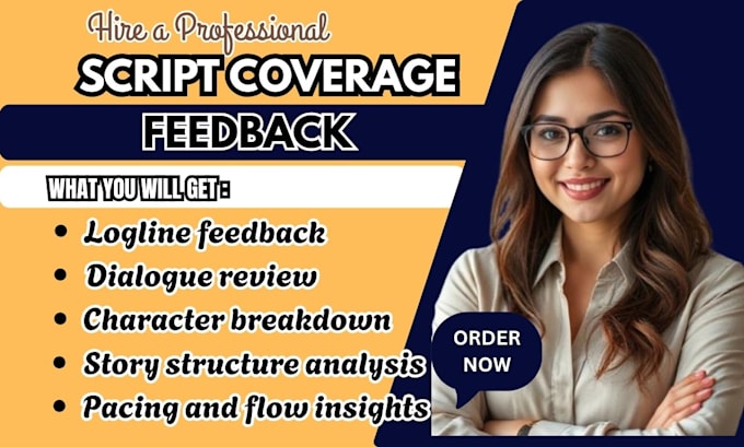 provide professional script coverage and detailed feedback for your screenplay