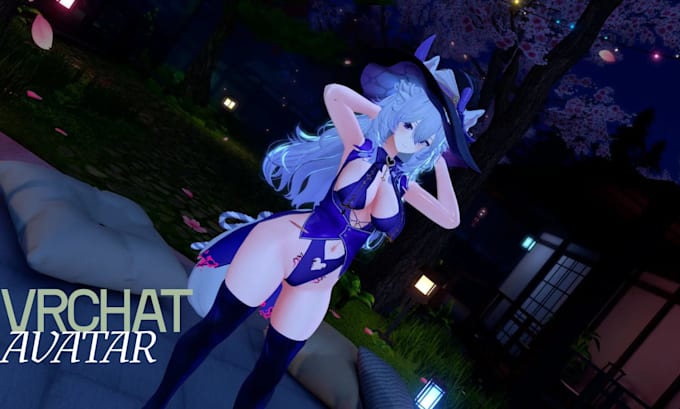 design custom 3d vrchat avatar furry avatar model pc quest for gaming in unity