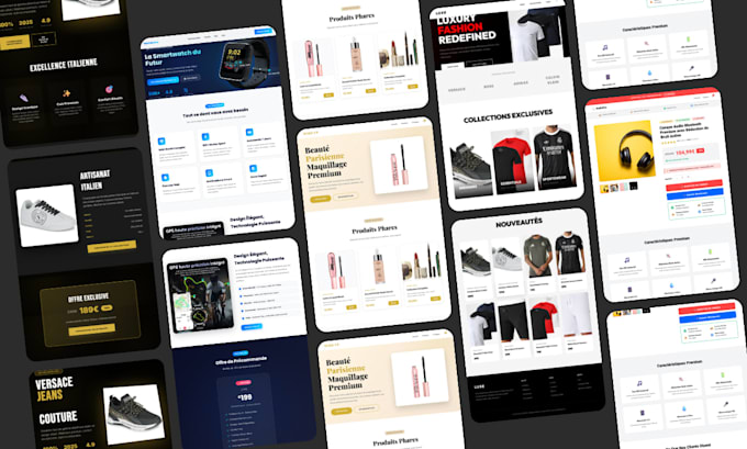 create a custom high converting landing page with modern design