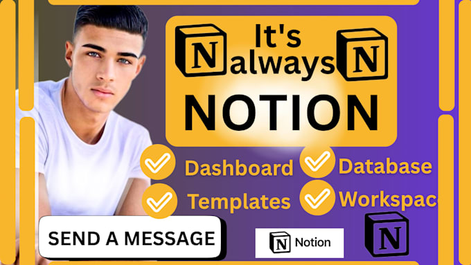 set up notion workspace build templates design dashboards and database