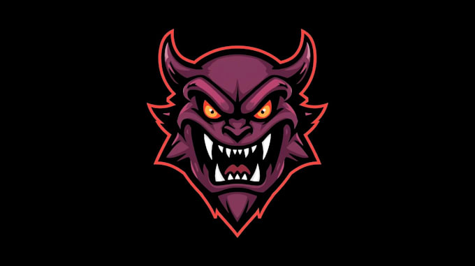 create horror, mascot, custom, metal, scary logo for you