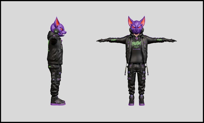 create a custom 3d vrchat avatar, vtuber, furry avatar
