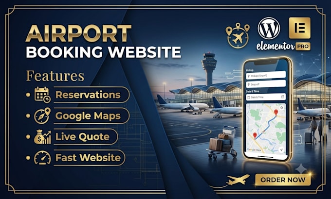 build chauffeur taxi limousine airport transfer booking website