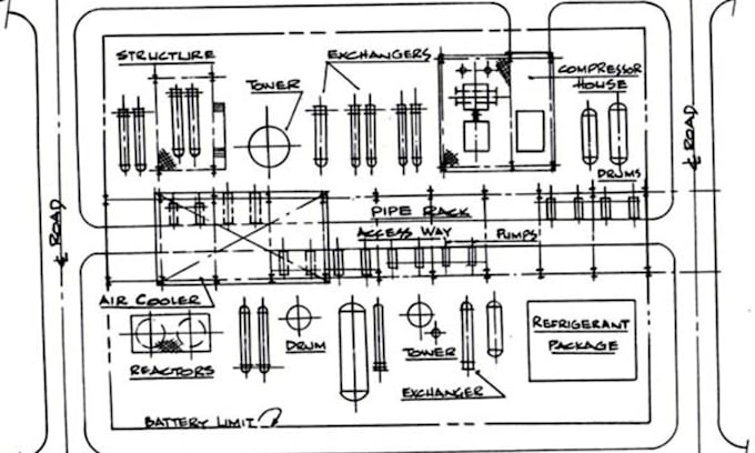 prepare piping layout piping isometric and equipment layout drawings