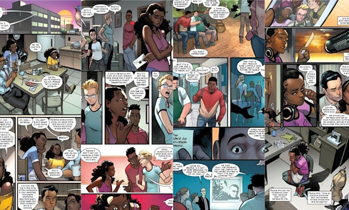 Comic book illustration cartoon comic strip graphic novel cartoon comic