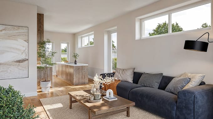 revamp 3d architectural exterior and interior, render realistic mockup design
