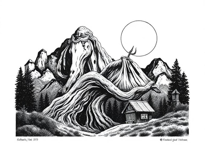 create awesome linocut illustration art