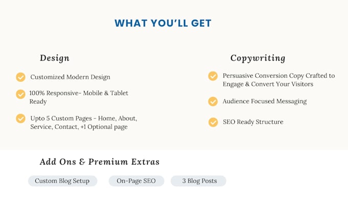build a wordpress website paired with persuasive copywriting