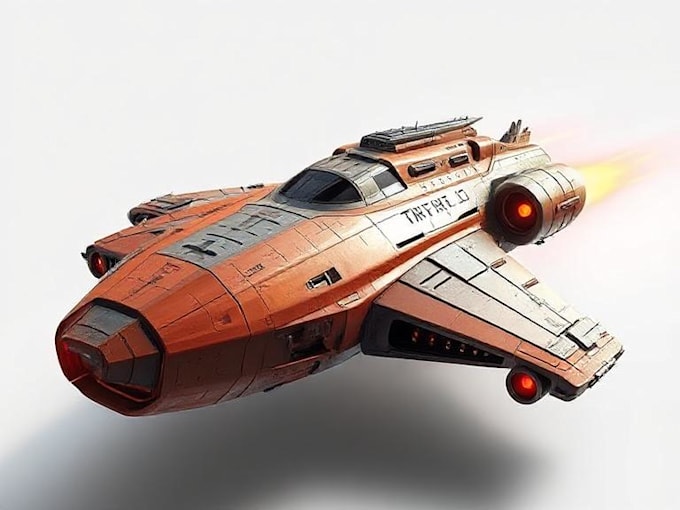 make spaceship, sci fi vehicle illustration and sci fi art