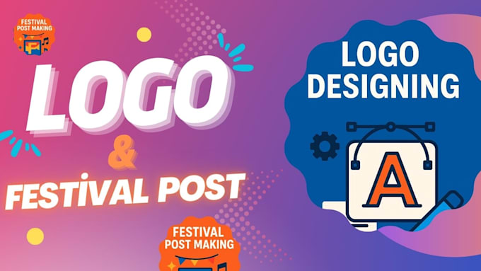 design logo and festival posts