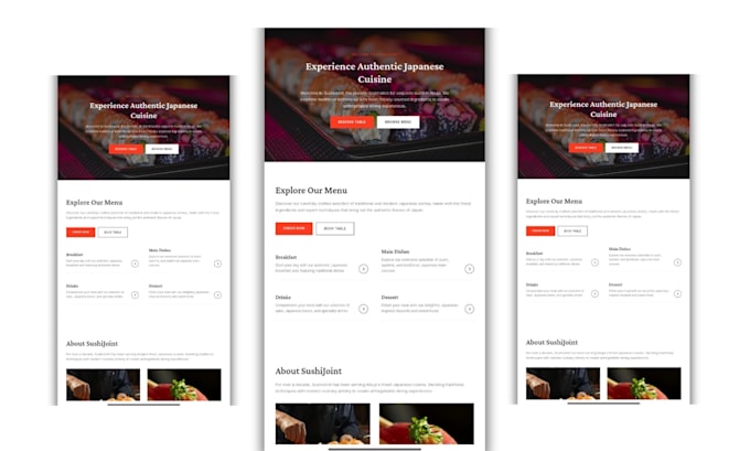 develop and design your website with HTML, CSS and javascript