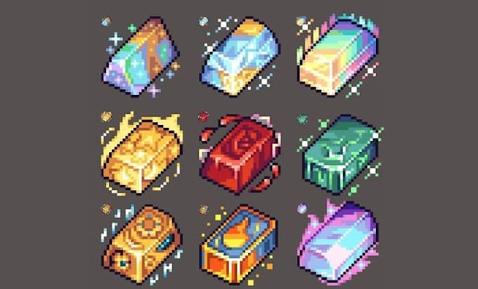 Design pixel art icon, items, objects, props and assets for your game ...