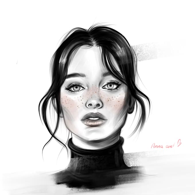 draw a realistic sketch portrait from your photo