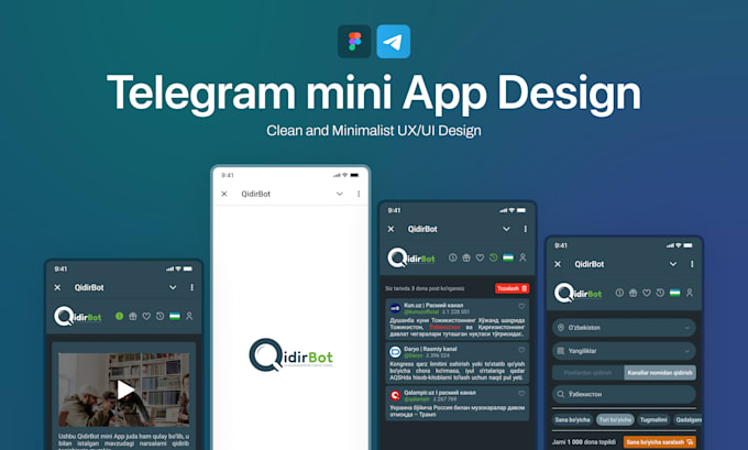telegram mini app design