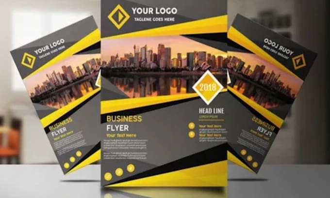 design a professional business or event flyer within 4 hours