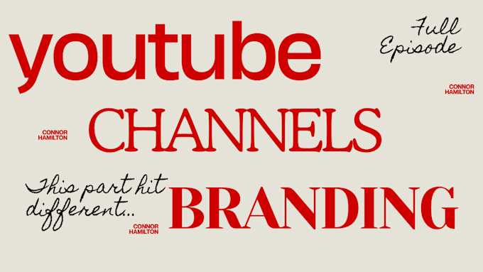 create professional youtube channel branding full pack