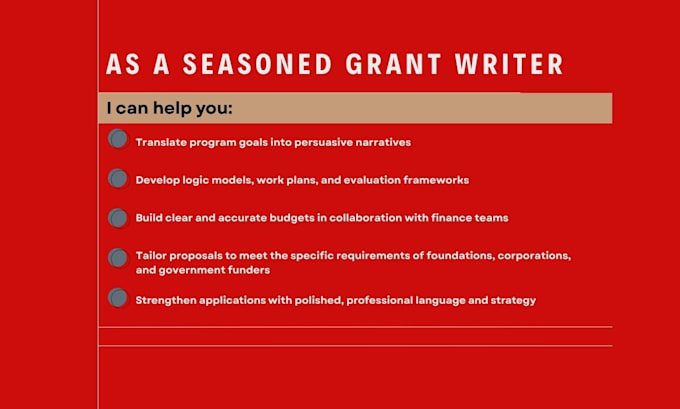 craft a compelling grant application