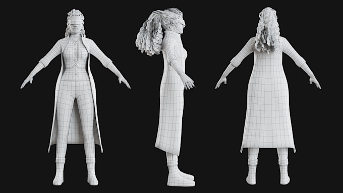 create a custom 3d realistic character for your game