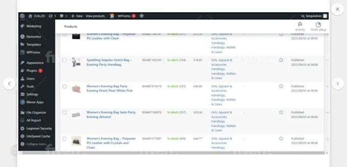 or import bulk products on ecwid, shein, amazon, temu