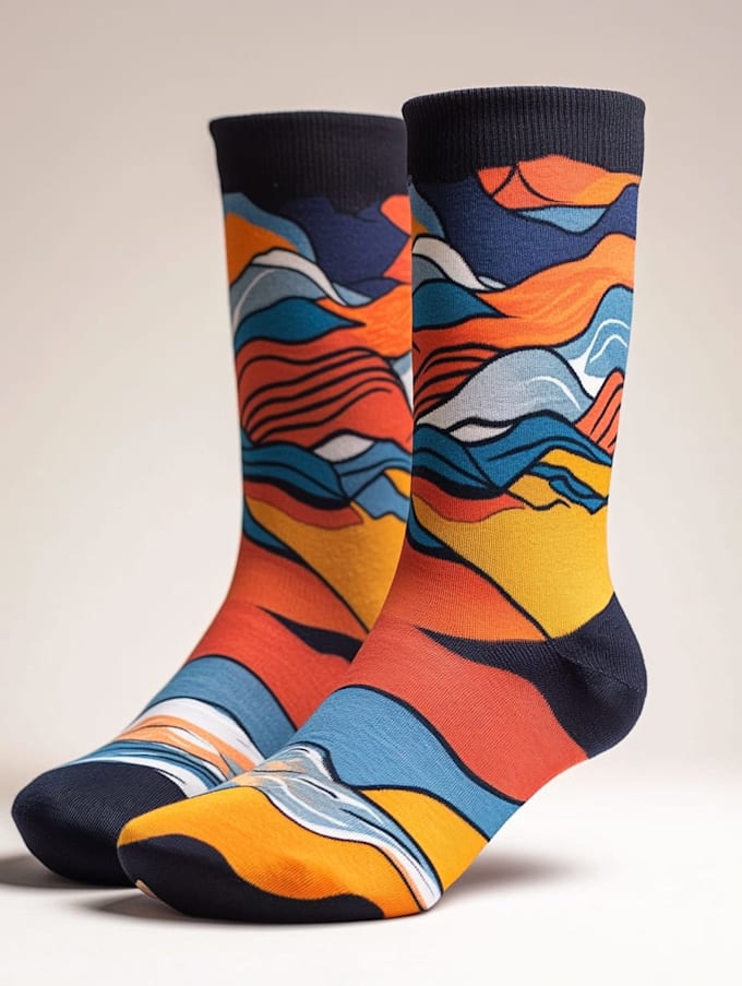 make a custom and pattern socks design