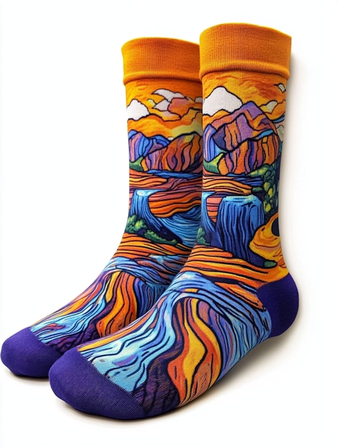 design unique socks design for your brand