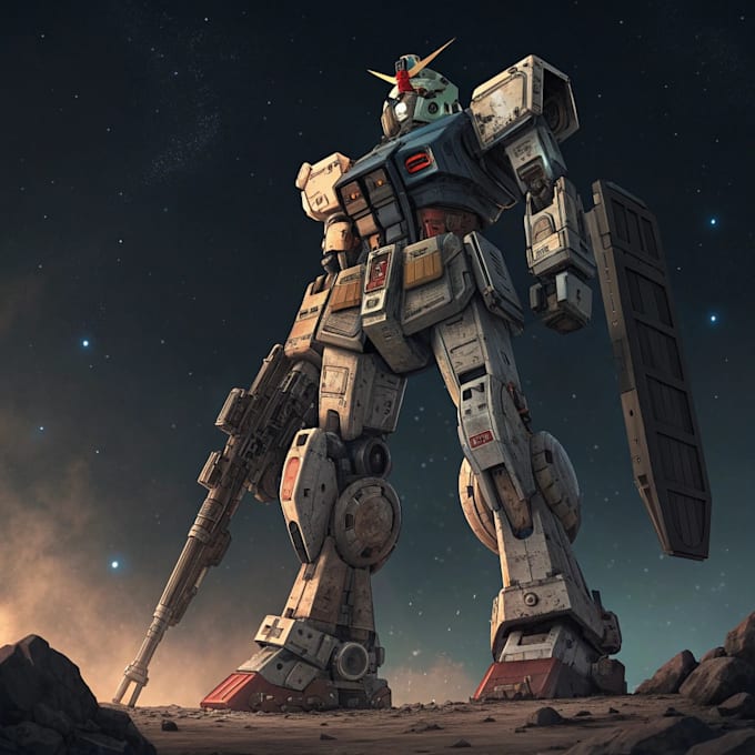 draw custom mecha robot